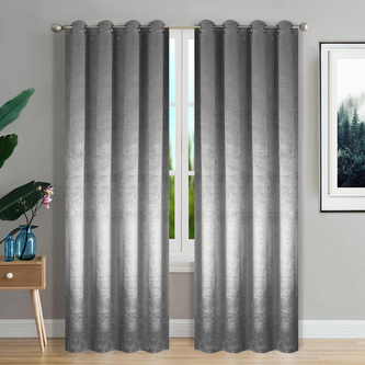 Dekorační velvet závěs GALLA 135x250 cm, světle šedá (cena za 1 kus) MyBestHome