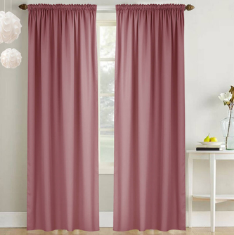 Dekorační závěs s řasící páskou LIVIA tmavě růžová 145x250 cm (cena za 1 kus) MyBestHome