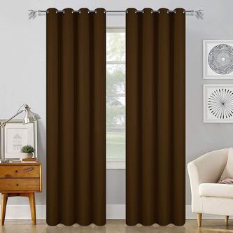 Dekorační závěs ERIC hnědá 145x250 cm (cena za 1 kus) MyBestHome