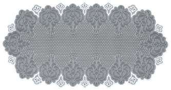 Žakárový ubrus - běhoun SILVIA 70x140 cm bílá MyBestHome