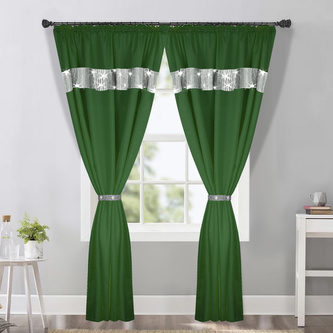 Dekorační závěs s řasící páskou AURORA smaragdová 145x250 cm (cena za 1 kus) MyBestHome