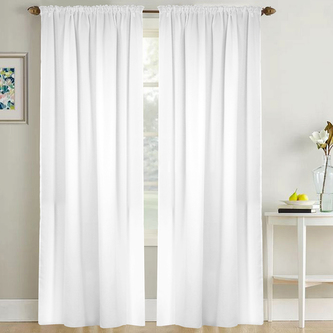 Dekorační závěs s řasící páskou LIVIA bílá 145x250 cm (cena za 1 kus) MyBestHome