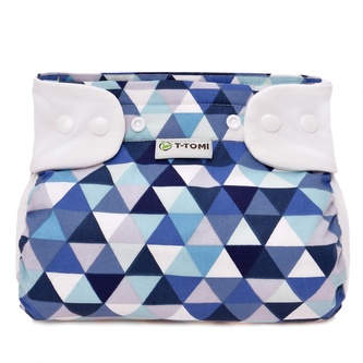 T-TOMI Ortopedické abdukční kalhotky - patentky Blue triangles (5-9kg)