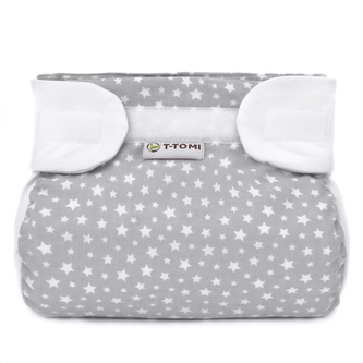 T-TOMI Ortopedické abdukční kalhotky - suchý zip Grey stars (3-6kg)