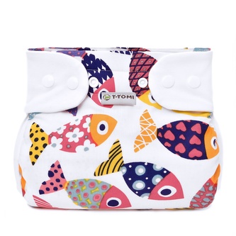 T-TOMI Ortopedické abdukční kalhotky - patentky Fun fish (3-6kg)