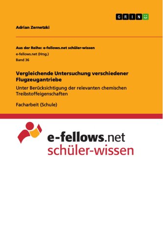 Vergleichende Untersuchung verschiedener Flugzeugantriebe