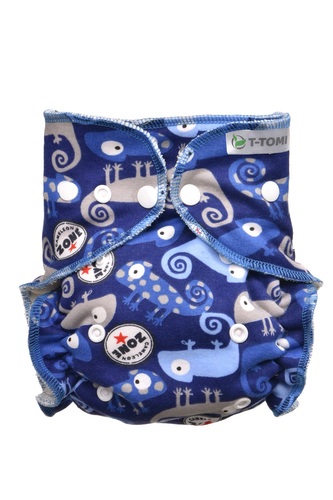 T-TOMI Kalhotková plena - přebalovací set patentky Chameleons