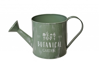 Konvička Botanica garden zelená s patinou 13x13x27,5 cm