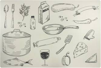 Prostírání COOKING 28,5x43 cm Mybesthome