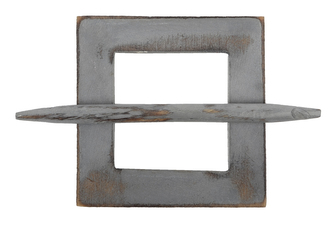 Dekorační ozdobná spona na záclony z přírodního dřeva RAJU 10,5x10,5 cm Mybesthome