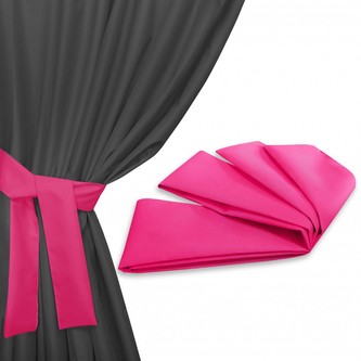 Úvaz - upínač na venkovní zahradní závěs růžová 160x8 cm (cena za 1 kus) MyBestHome