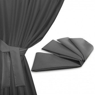 Úvaz - upínač na venkovní zahradní závěs tmavě šedá 160x8 cm (cena za 1 kus) MyBestHome