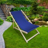 Zahradní skládací lehátko MATTI modrá 58x120 cm Mybesthome