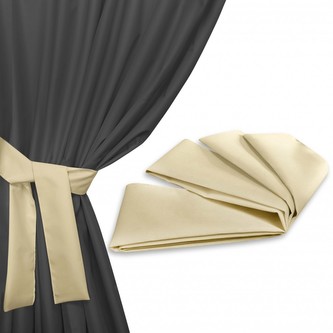 Úvaz - upínač na venkovní zahradní závěs světle béžová 160x8 cm (cena za 1 kus) MyBestHome