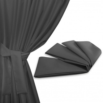 Úvaz - upínač na venkovní zahradní závěs grafitová 160x8 cm (cena za 1 kus) MyBestHome