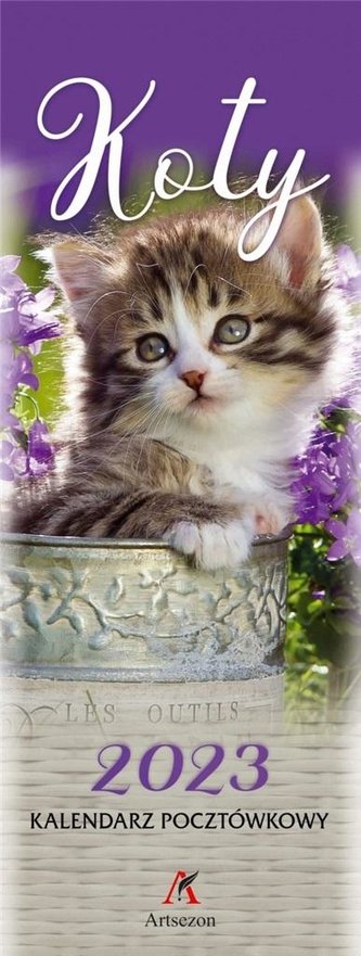 Kalendarz 2023 Pocztówkowy Koty ARTSEZON