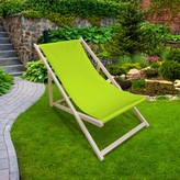 Zahradní skládací lehátko MATTI limonka 58x120 cm Mybesthome