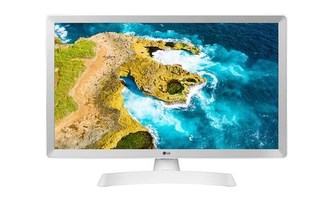 LG MT TV LCD 23,6"  24TQ510S - 1366x768, HDMI, USB, DVB-T2/C/S2, repro, SMART, bílá barva