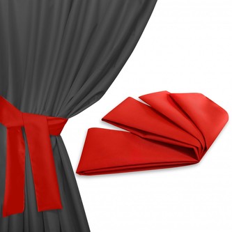 Úvaz - upínač na venkovní zahradní závěs červená 160x8 cm (cena za 1 kus) MyBestHome