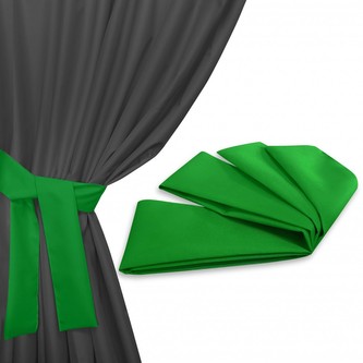 Úvaz - upínač na venkovní zahradní závěs zelená 160x8 cm (cena za 1 kus) MyBestHome