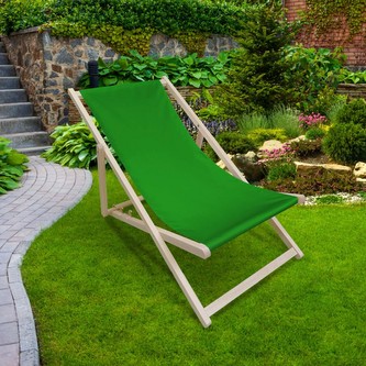 Zahradní skládací lehátko MATTI zelená 58x120 cm Mybesthome