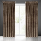 Dekorační velvet závěs s řasící páskou VILA hnědá 140x270 cm (cena za 1 kus) MyBestHome