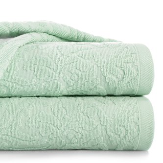 Bavlněná froté osuška se vzorem RAISA 70x140 cm, mátová, 450 gr Mybesthome
