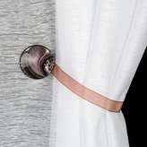 Dekorační ozdobná spona na závěsy s magnetem MARLENA hnědá,  O 4 cm Mybesthome