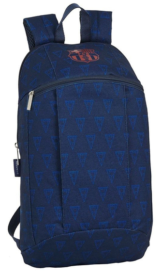 Jednoduchý mini batoh FC Barcelona: (objem 8,6 litrů|22 x 39 x 10 cm) modrý polyester