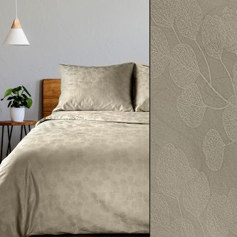 Povlečení DAMASCHEK 100% bavlna - damašek, béžová, 1x 200x220 cm, 2x povlak 70x80 cm francouzské povlečení MyBestHome