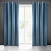 Dekorační velvet závěs ADELE RINGS modrá 140x250 cm (cena za 1 kus) MyBestHome