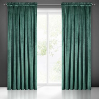 Dekorační závěs PIERRE CARDIN 300 tmavá tyrkysová 140x300 cm (cena za 1 kus) MyBestHome