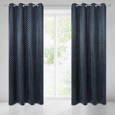 Dekorační vzorovaný velvet závěs KARIM modrá 140x250 cm (cena za 1 kus) MyBestHome