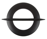 Dekorační ozdobná spona na závěsy z přírodního dřeva ARNETTE, hnědá, o 12 cm Mybesthome