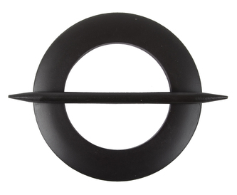 Dekorační ozdobná spona na závěsy z přírodního dřeva ARNETTE, hnědá, o 12 cm Mybesthome