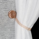 Dekorační ozdobná spona na závěsy s magnetem SWEN hnědá,  O 4 cm Mybesthome