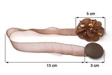 Dekorační ozdobná spona na závěsy s magnetem CHITA, hnědá, O 5 cm Mybesthome cena za 2 ks v balení
