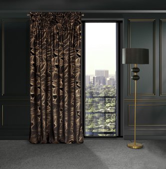 Dekorační vzorovaný velvet závěs s řasící páskou CALEB motiv C 140x270 cm (cena za 1 kus) MyBestHome