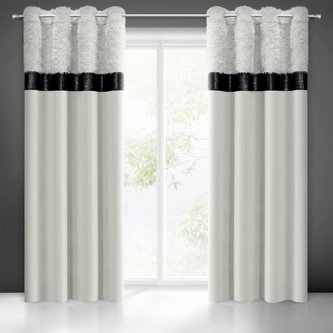 Dekorační vzorovaný velvet závěs JASMINA stříbrná 140x250 cm (cena za 1 kus) MyBestHome