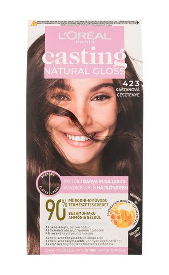 L'Oréal Paris Casting Natural Gloss Barva na vlasy 48 ml 423 pro ženy