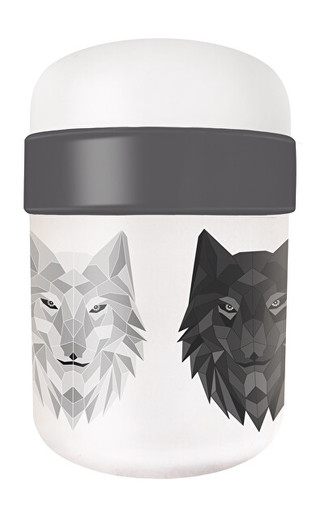 Bioloco Ekologický dvoupatrový svačinový box Vlci