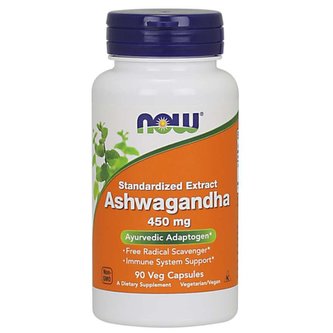 Ashwagandha 450 mg - NOW Foods - 180 kaps.