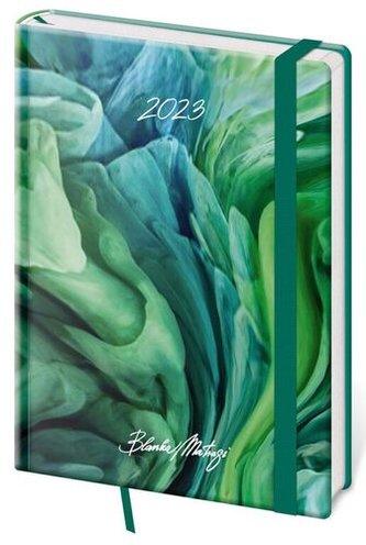 Diář 2023 týdenní A5 Vario - Matragi Smaragd s gumičkou