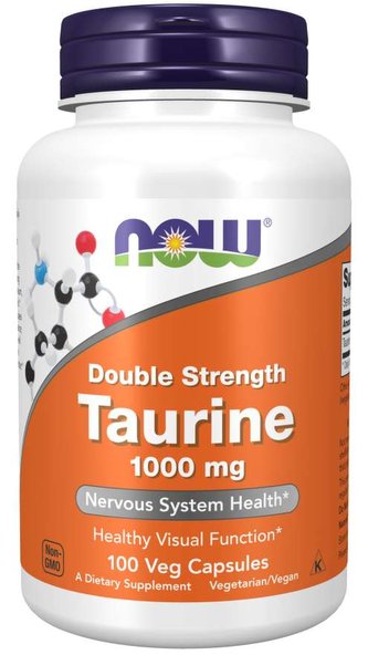 Taurin Double Strength 1000 mg - NOW Foods - 100 kaps.