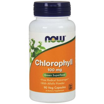 Chlorofyl 100 mg - NOW Foods - 90 kaps.