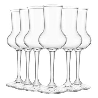 Skleničky Bormioli Rocco, RISERVA CAL GRAPPA II | 166181GSZ021990 | 6 x 81 ml | 16,3 x 5,6 cm