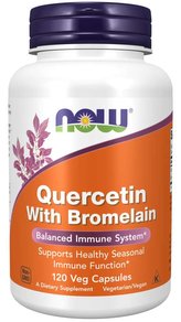 Quercetin with Bromelain - NOW Foods - 120 kaps.