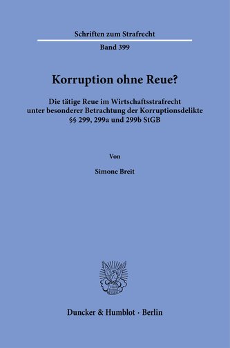 Korruption ohne Reue?