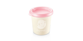 TESCOMA Dóza PAPU PAPI 200 ml, 2 ks, růžová