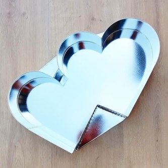 Forma dortová dvojsrdce 39x24cm  CZ